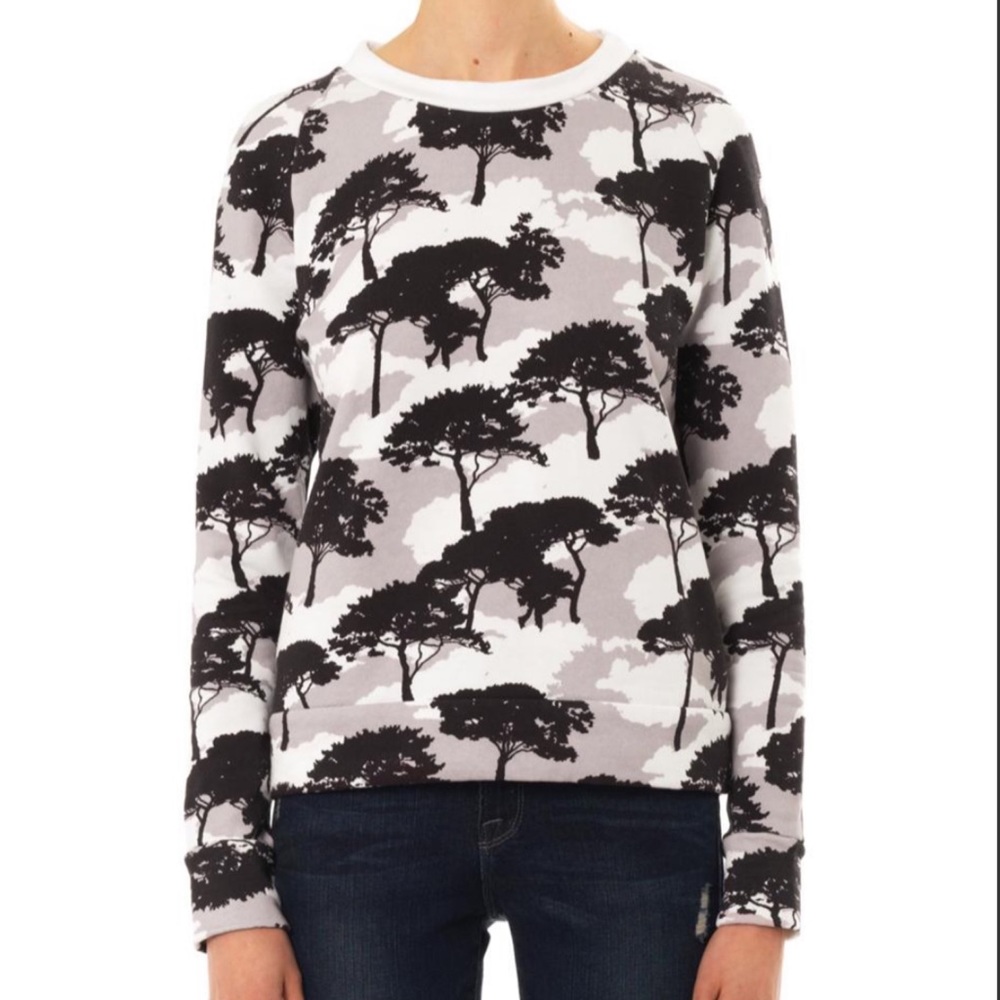 Osman Sample Size Tree Print Cotton Sweatshirt
